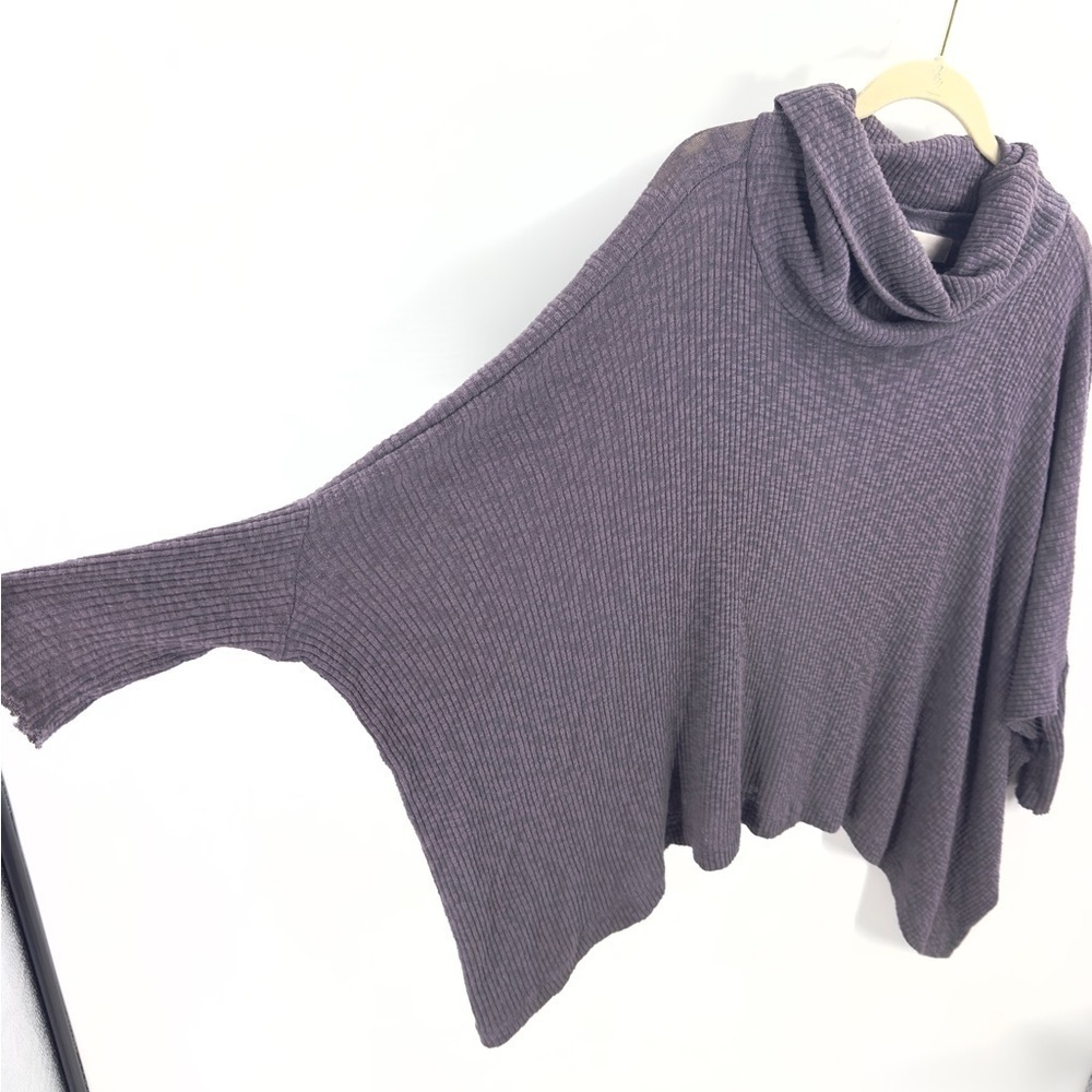 Free People Beach World Traveler Split Back Top Size XS Cowl Neck Boho Thermal - Picture 3 of 11
